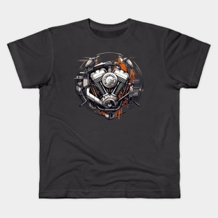 Motorcycle Engine Kids T-Shirt